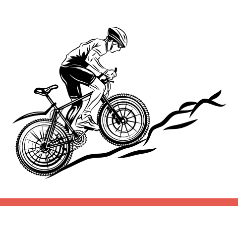 极限自行车运动越野山地车骑行墙贴画激励志镂空装饰背景墙壁贴纸