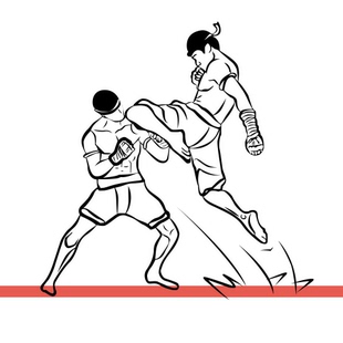 泰拳PK赛散打无限制格斗墙贴画武馆背景墙玻璃门镂空装饰墙壁贴纸