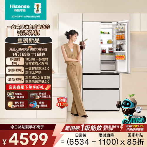海信大薄荷509Pro真空大咖冰箱