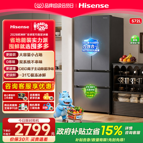海信囤多多572L双系统大容量冰箱