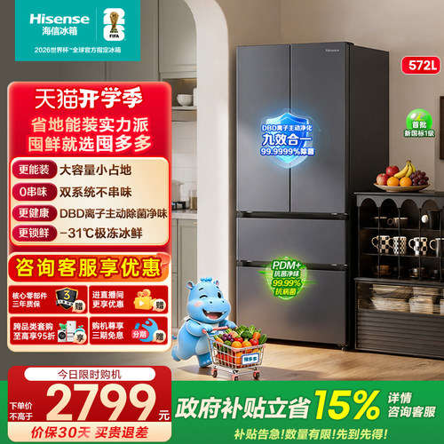 海信囤多多572L双系统大容量冰箱