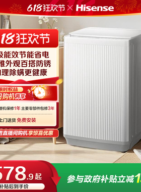 海信9公斤波轮洗衣机全自动家用租房宿舍大容量官方正品N1Q