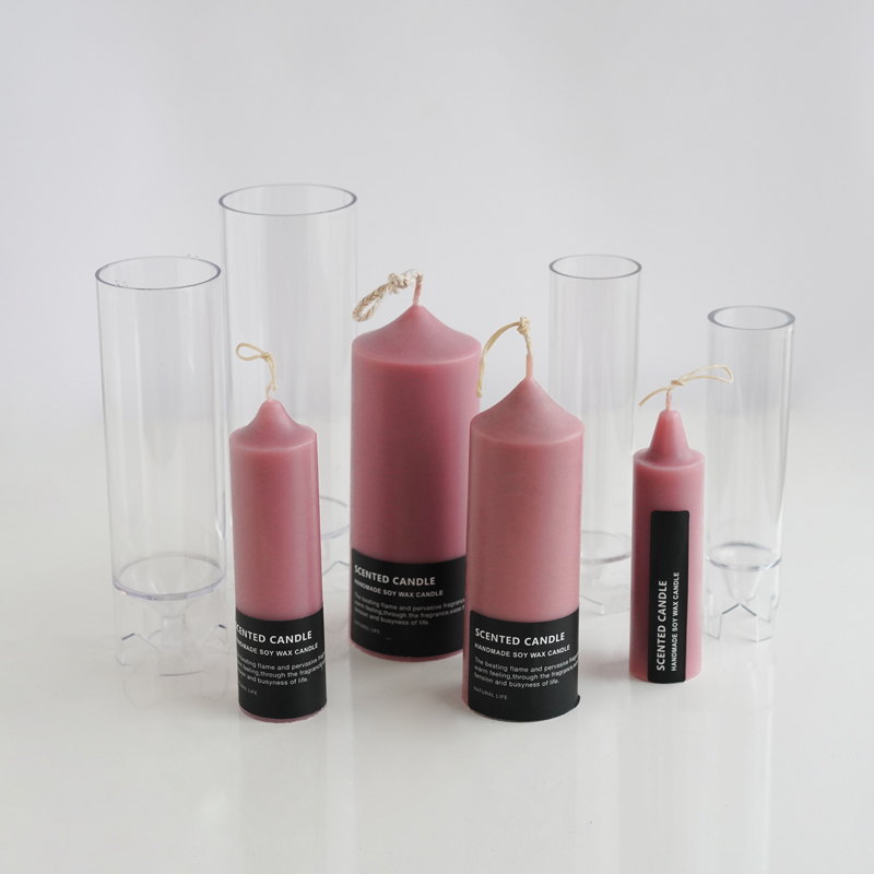 香薰蜡烛韩式高透尖顶亚克力模具