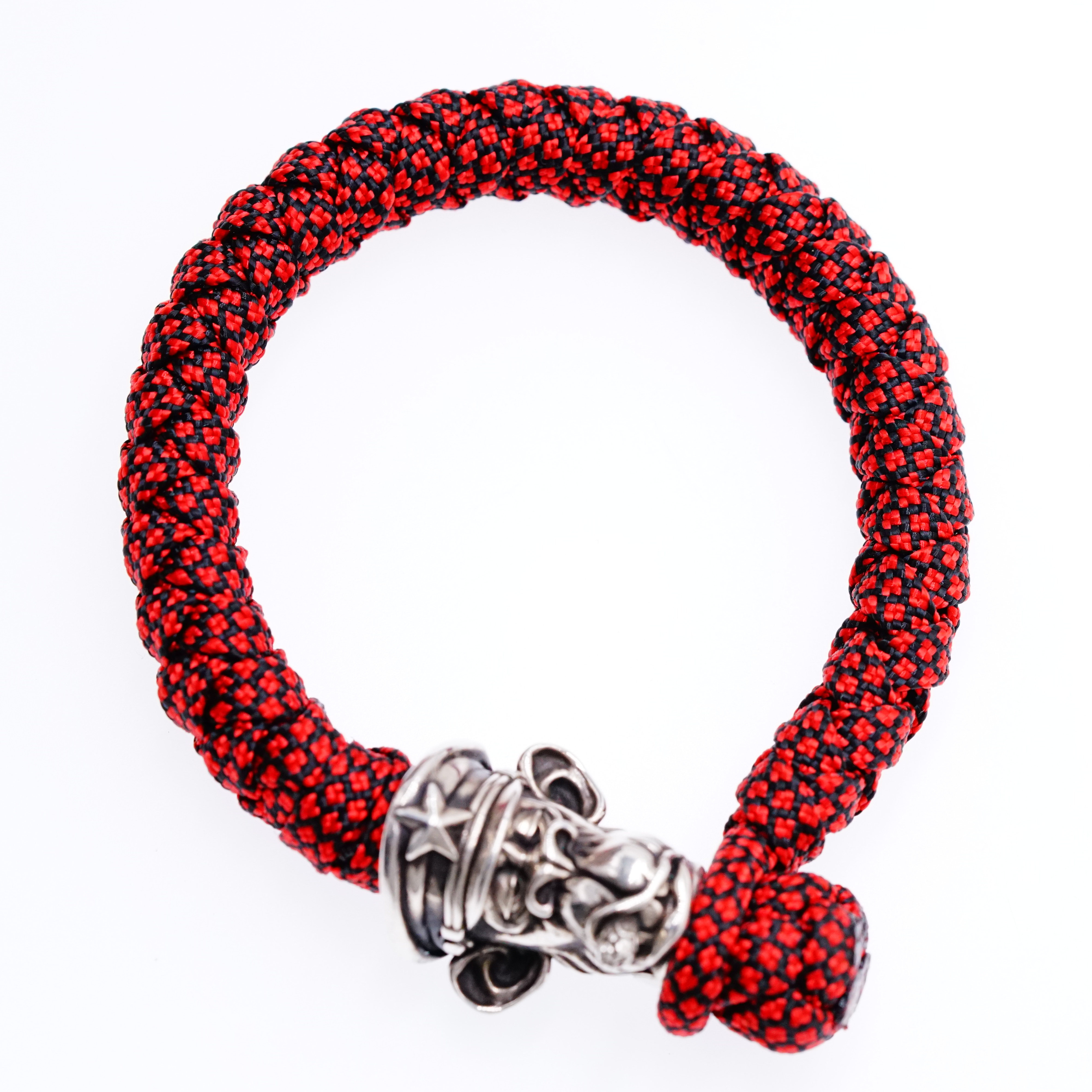 渡鸦原创纯银无聊猿手工编织手绳