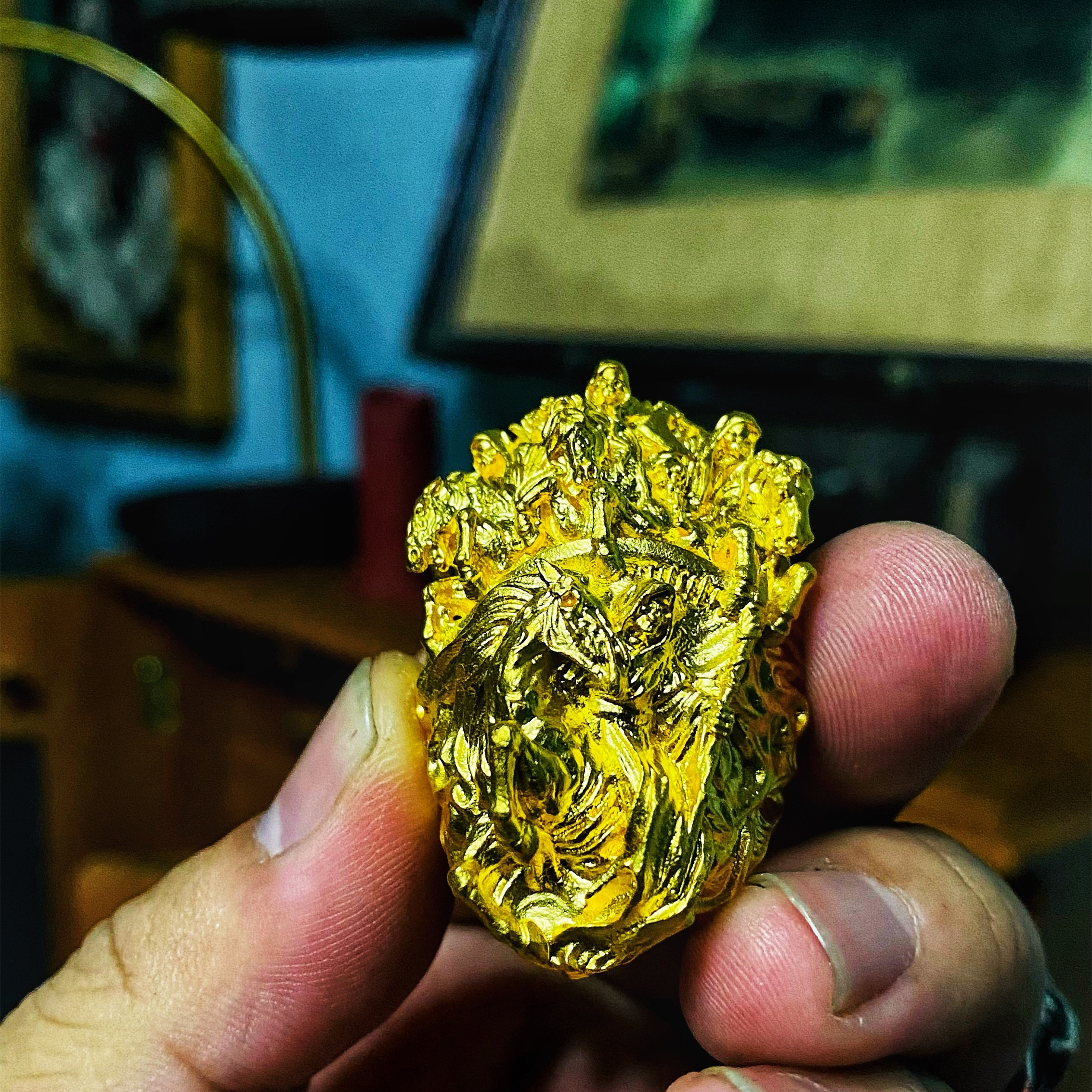 渡鸦九周年原创手工足金征途戒指