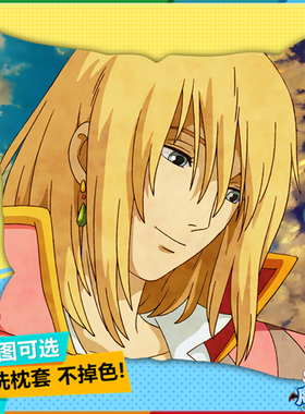 哈尔的移动城堡靠垫Howl宫崎骏公仔玩偶玩具电影动画片周边抱枕头