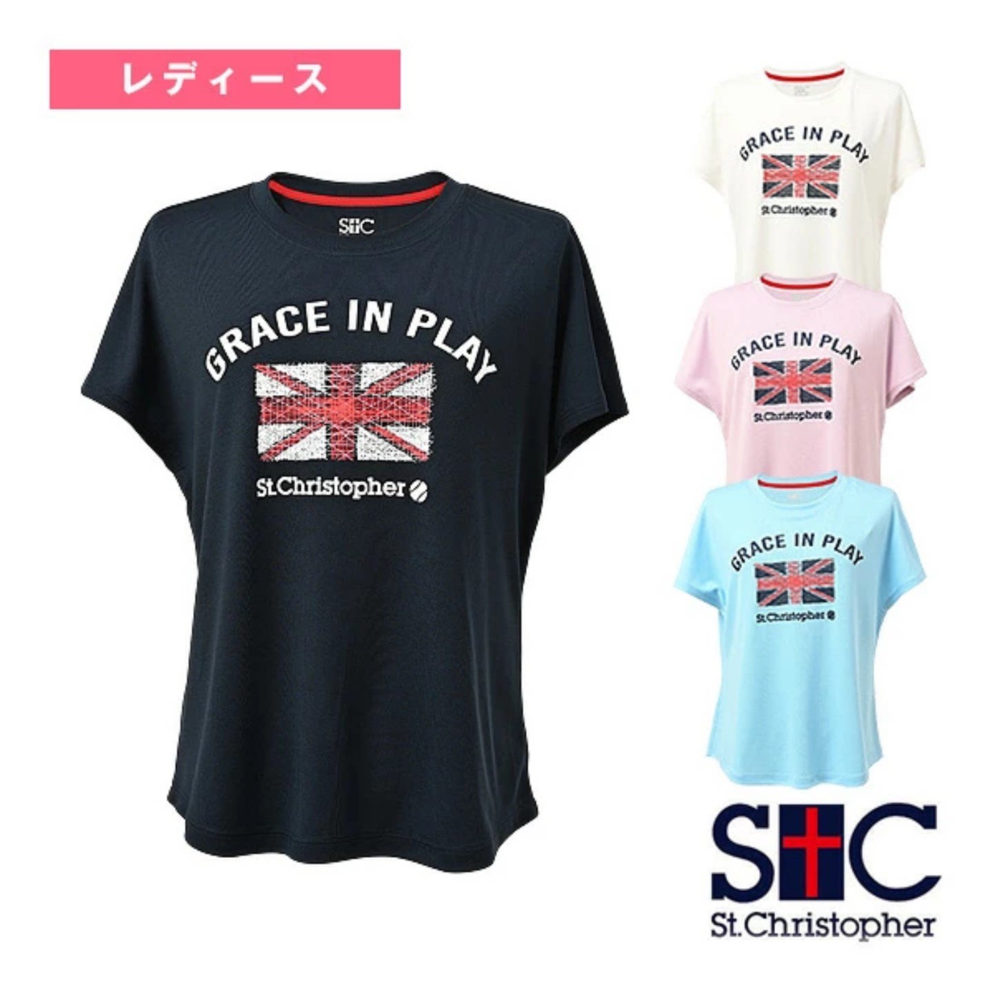 2026秋冬新款STC女士羽毛球服短袖圆领小清新时尚日本正品代购
