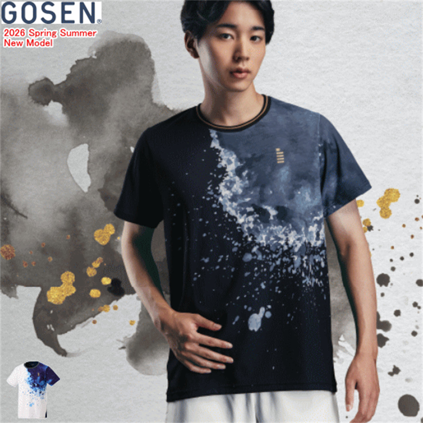 2026年春夏新日本代购GOSEN高神男女同款羽毛球服短袖半袖运动T恤
