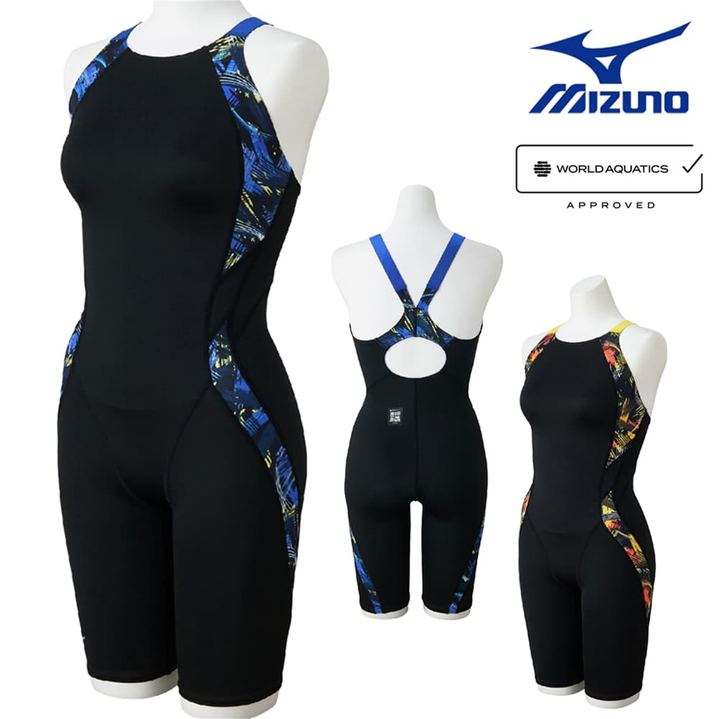 2026年新款MIZUNO美津浓女士泳衣健身休闲五分连体日本正品代购