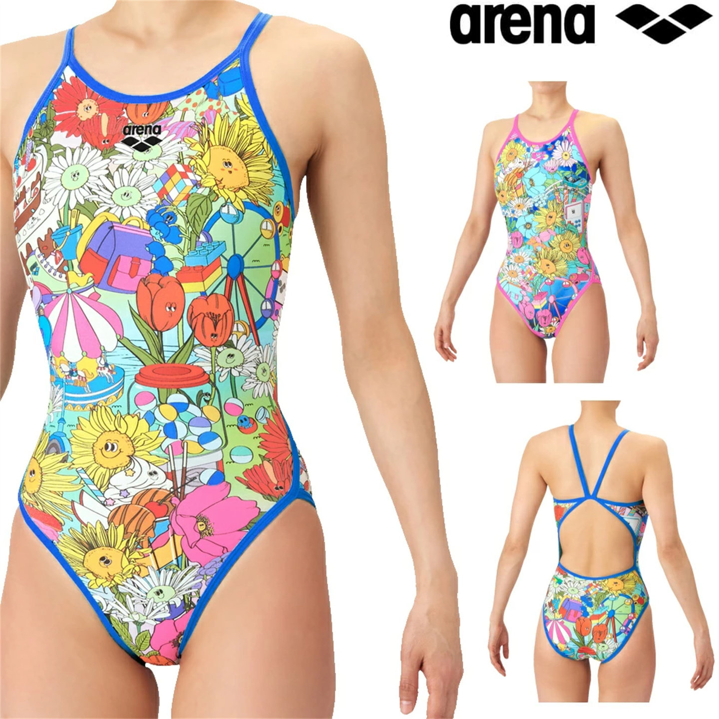 2026年春夏日本正品代购ARENA阿瑞娜女士泳衣三角连体休闲练习款