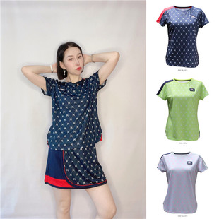 23年夏新日本正品代购圣克里斯托弗羽毛球服网球服速干衣波点女士