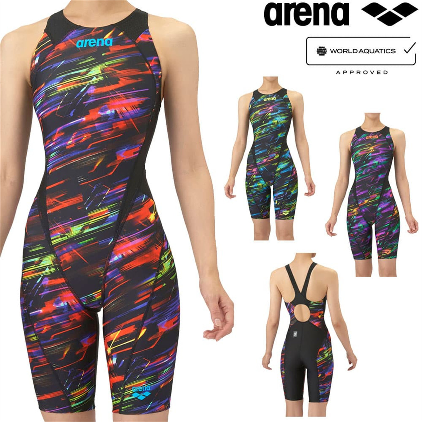 日本正品代购25年秋冬ARENA阿瑞娜高端女士连体泳衣专业比赛款