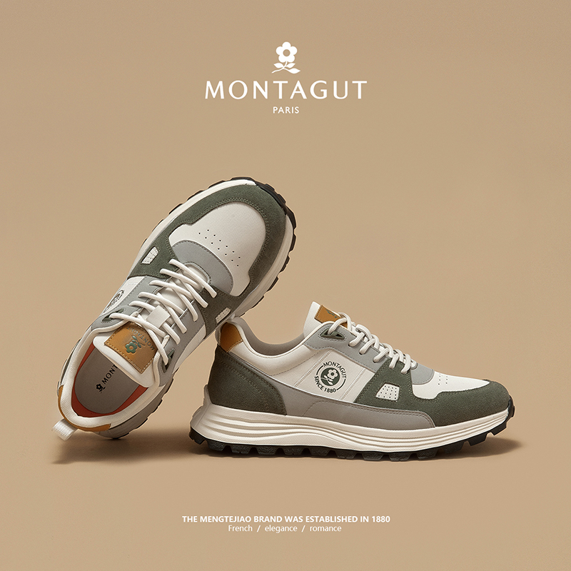 梦特娇官方旗舰休闲阿甘运动鞋男