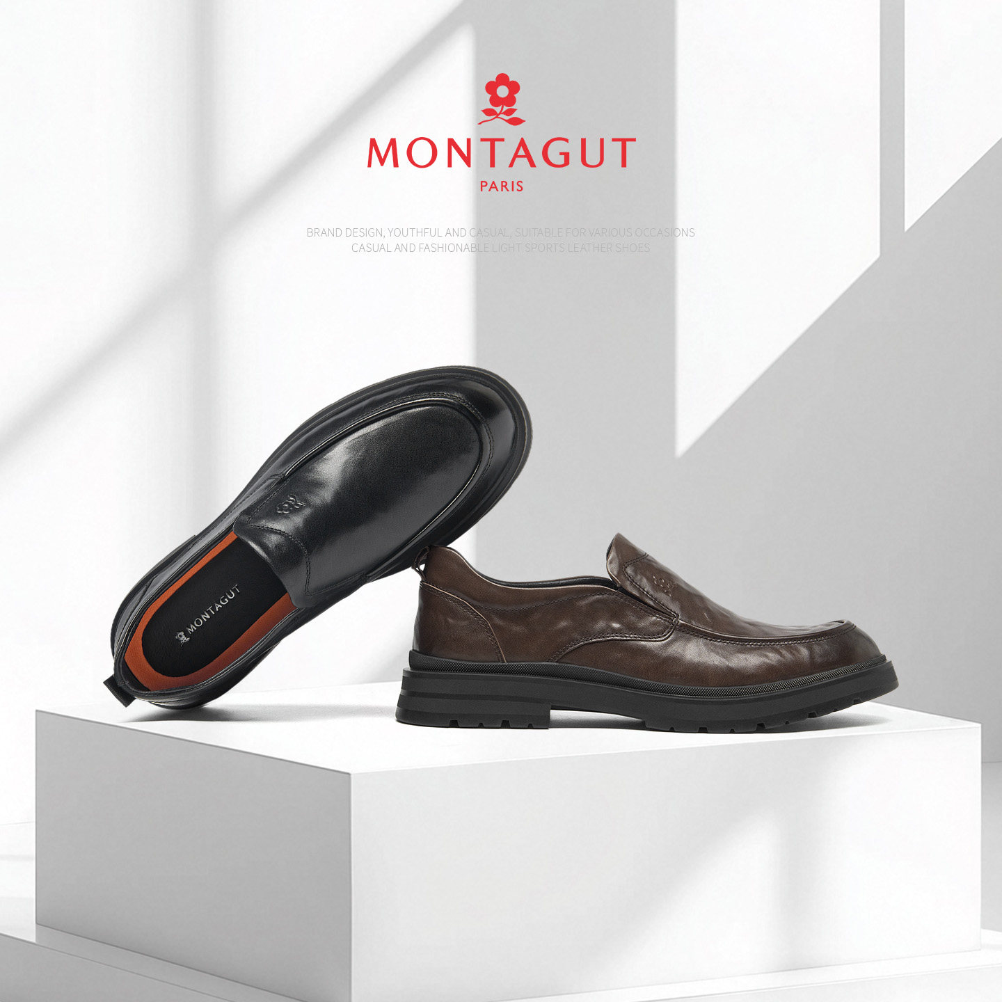 梦特娇皮鞋男正装商务2026新款春季复古休闲通勤牛皮一脚蹬德比鞋,流行男鞋,休闲皮鞋,淘宝优惠券,粉丝福利购,淘宝优惠卷