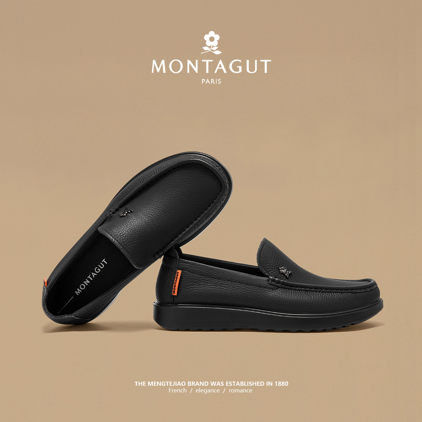 梦特娇一脚蹬皮鞋男头层牛皮商务正装英伦休闲春季驾车豆豆爸爸鞋,流行男鞋,休闲皮鞋,淘宝优惠券,粉丝福利购,淘宝优惠卷