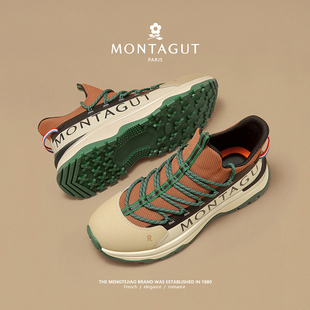 梦特娇潮牌鞋子男冬季加绒潮鞋春季新款休闲一脚蹬棉鞋网面运动鞋