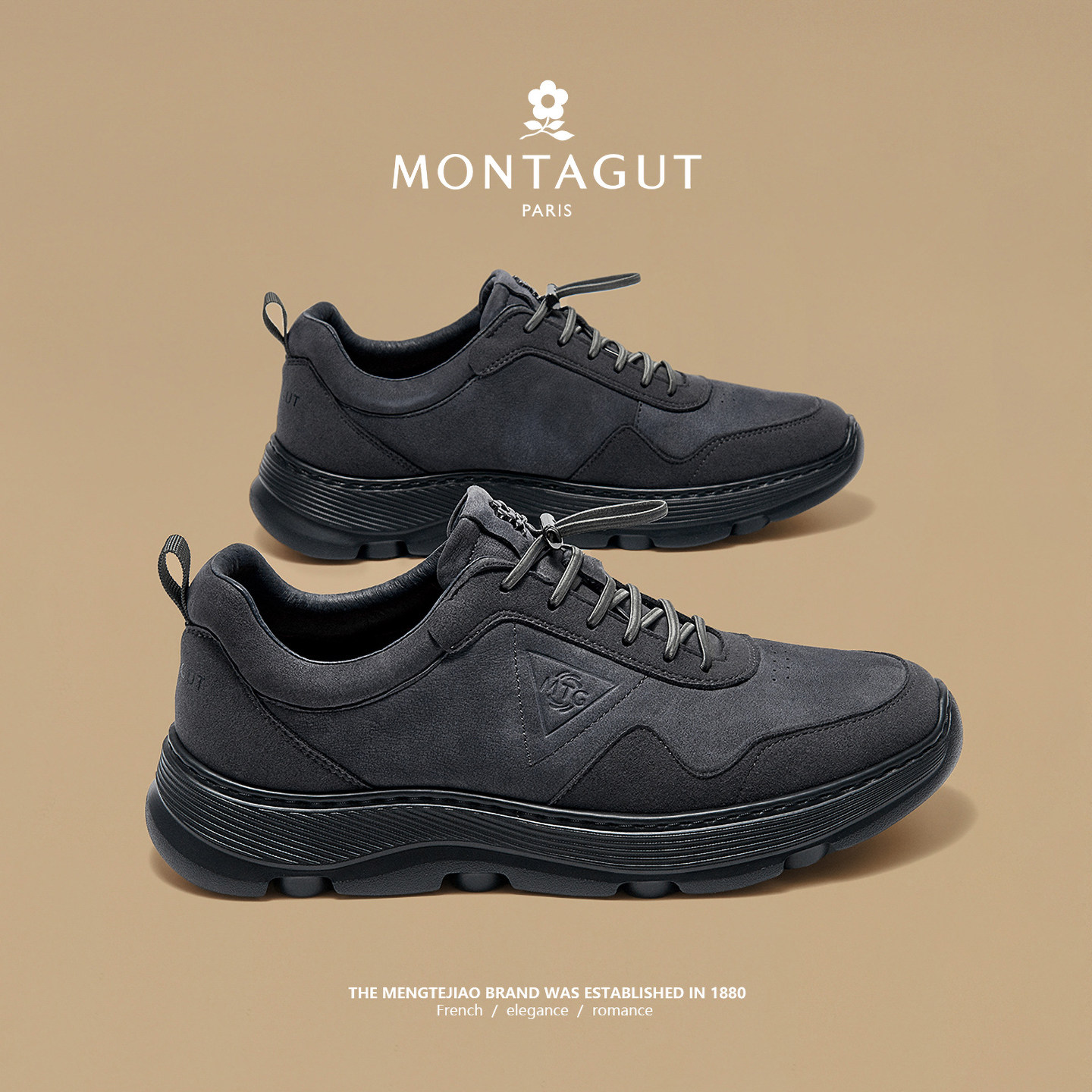 梦特娇鞋子男款头层牛皮运动鞋男真皮厚底休闲潮鞋春季爸爸旅游鞋,流行男鞋,单鞋,淘宝优惠券,粉丝福利购,淘宝优惠卷