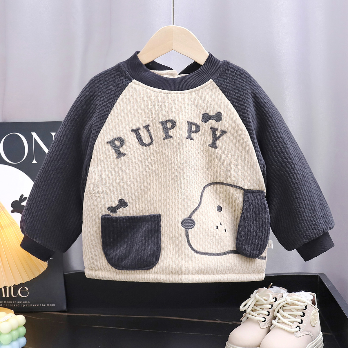 宝宝罩衣加厚防脏男孩女童反穿衣