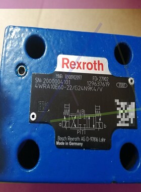 力士乐比例阀R900902097 4WRA10E60-22/G24N9K4/V