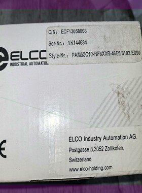 8192 瑞士ELCO宜科 编码器 PAM58C10-BF6XXR_4096/8192.E000