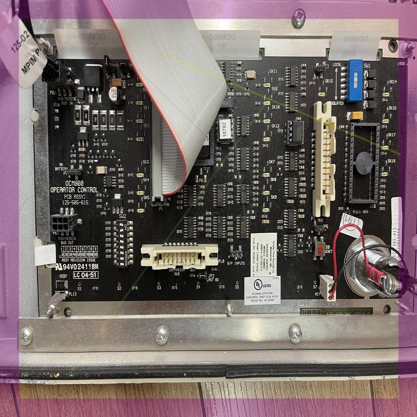 TYCO 防火系统OCM-800 Operator Cont