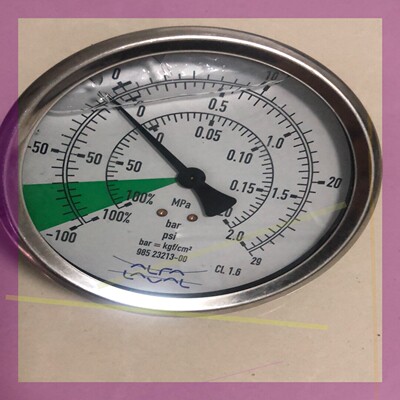 阿法拉伐造水机真空压力表985 23213-00