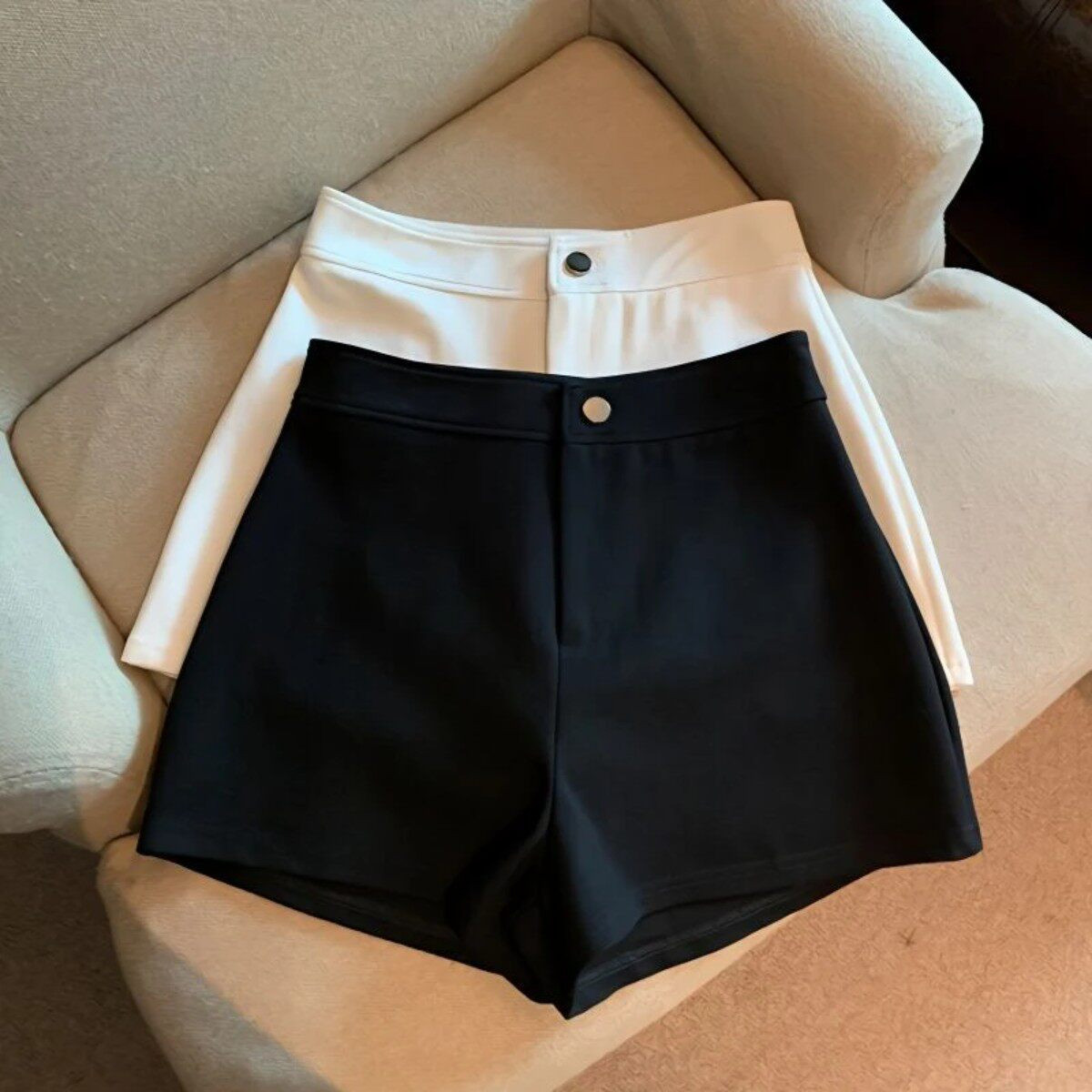 黑色下半身失踪透气短裤女春夏网红高腰显瘦紧身打底弹力辣妹热裤