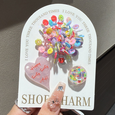 洞洞鞋鞋花配饰高级简约鞋扣卡扣