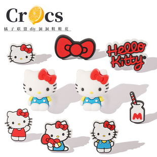 适配洞洞鞋配饰crocs鞋花鞋扣鞋子卡骆驰儿童kitty卡扣装饰diy女