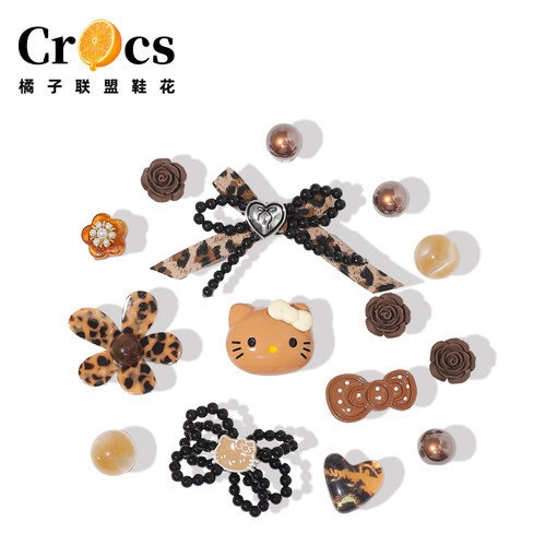 crocs卡洛驰洞洞鞋配饰高级感diy