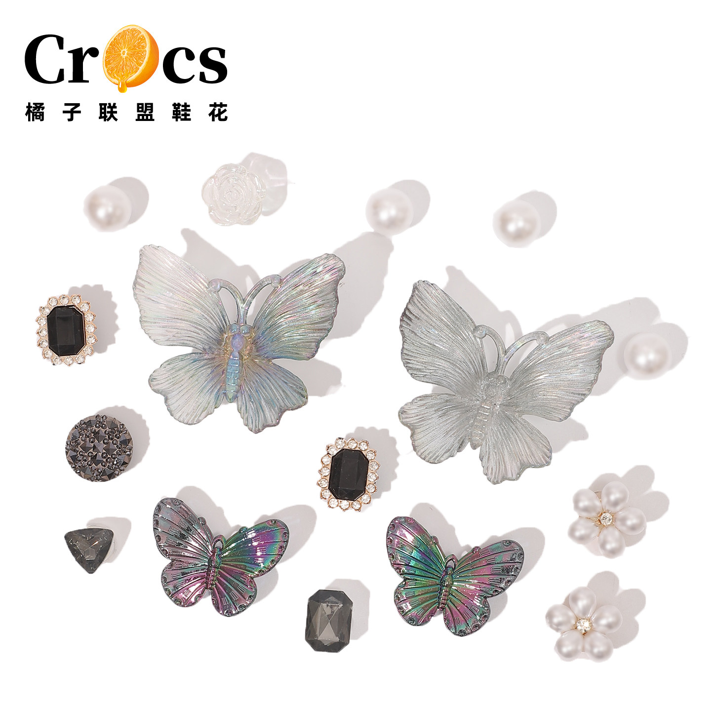 橘子联盟鞋花适配crocs洞洞鞋扣