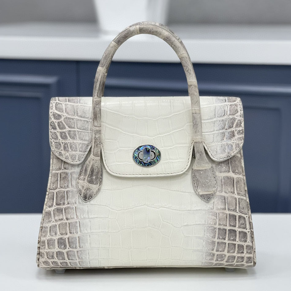 女士包包2026新款潮真皮妈妈手提包高级感单肩包喜马拉雅白色女包