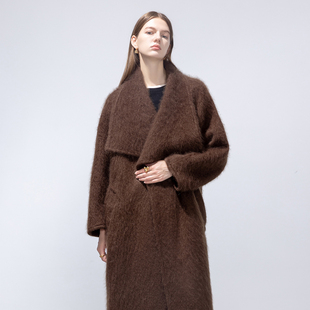 山羊绒&羊毛拉绒长款 软黄金 大衣外套 ］GHJOD高奢重磅 ［限量特价