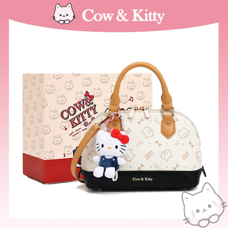 Cow&Kitty手提贝壳包包女式2026新款大学生日常通勤百搭女斜挎包