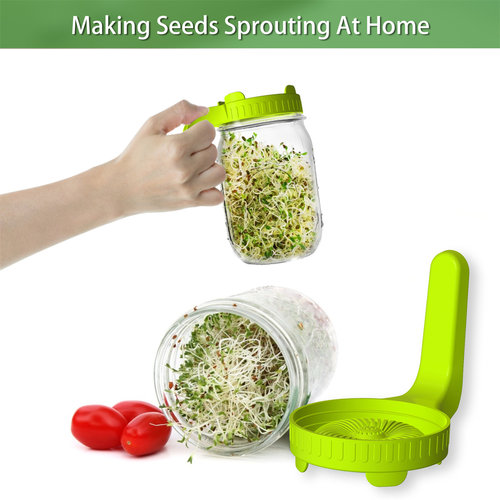 pp食品级梅森罐发芽盖86mm彩色