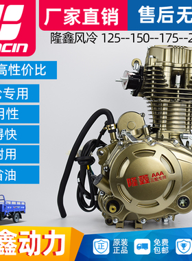 隆鑫动力风冷125 150 175 200 210cc摩托车机头三轮车发动机总成