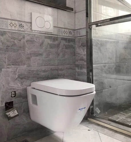 乐家卫浴Roca盖普挂墙式马桶346477000横墙排坐便器方形挂厕