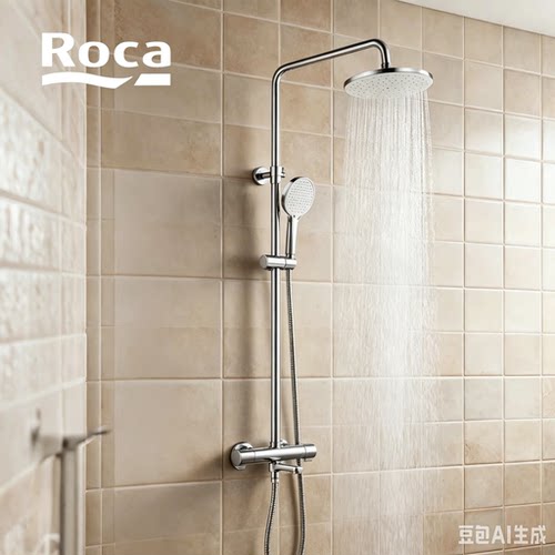 ROCA乐家 维多利亚T恒温淋浴柱5A1A1AC0N大花洒