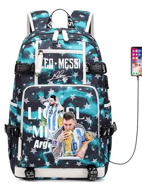 20242023世界杯阿根廷梅西书包足球球星MESSI球迷双肩包学生书包