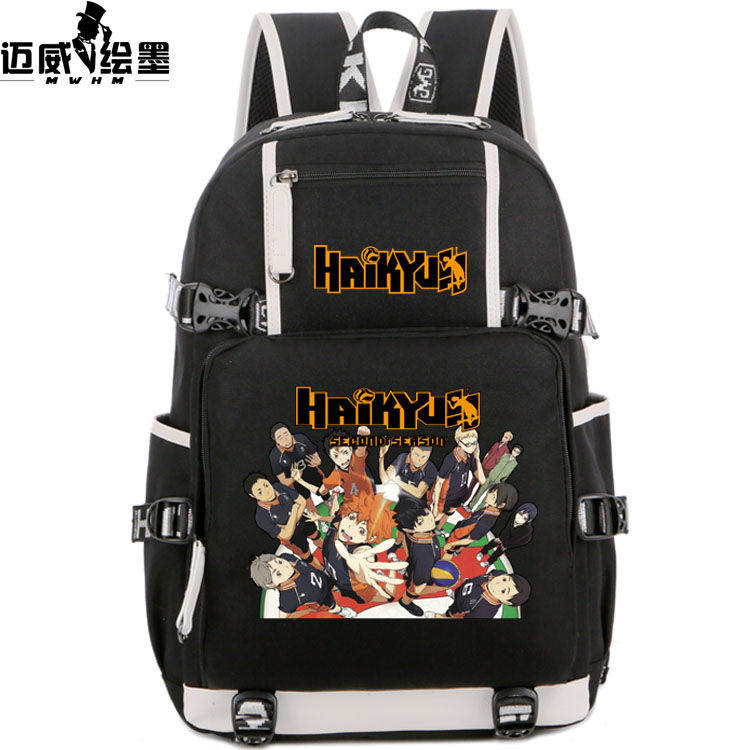 2023排球少年日向翔阳影山飞雄书包乌野高校排球部中小学生双肩包