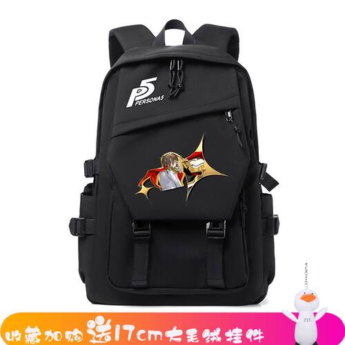 2024女神异闻录5游戏周边P5动漫书包男女中小学生休闲运动背包双