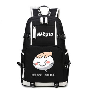 2025火影忍者摸头书包中学生双肩背包手游决斗场表情挑衅游戏电脑