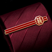 红色领夹礼盒装 结婚喜字领带夹男款 夹子国风定制设计感复古西装