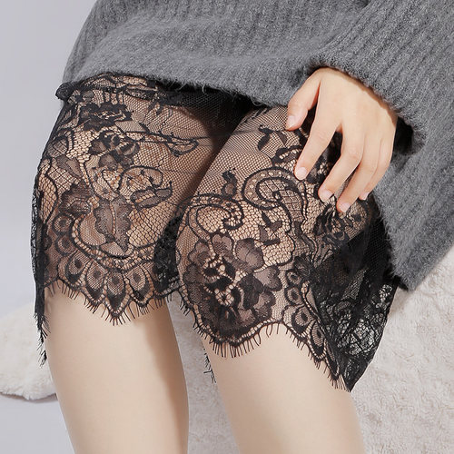屁帘女蕾丝2024新中长款下摆内搭