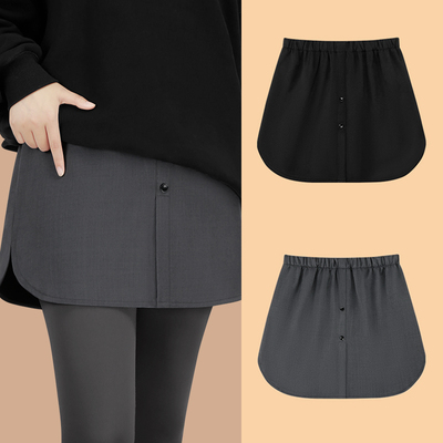 2025新款灰色西装屁帘女高级叠穿