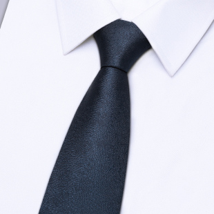 蓝色领带男士结婚新郎高档手打正装商务高级感装饰上班会议主持潮