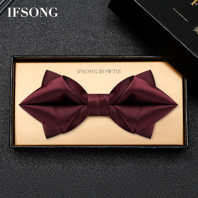 洒红领结男士高级感结婚新郎伴郎