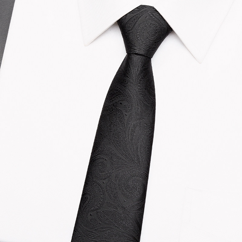 懒人领带男士黑色韩版复古拉链式花纹衬衫易拉得学生职业免打结女