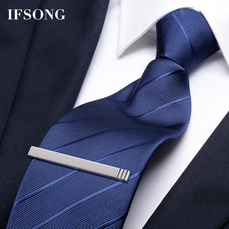 男士领带夹简约正装商务高档领带夹子女精致轻奢西装领带别针刻字