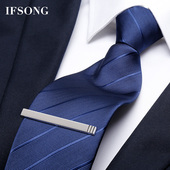 商务高档领带夹子女精致轻奢西装 男士 领带夹简约正装 领带别针刻字